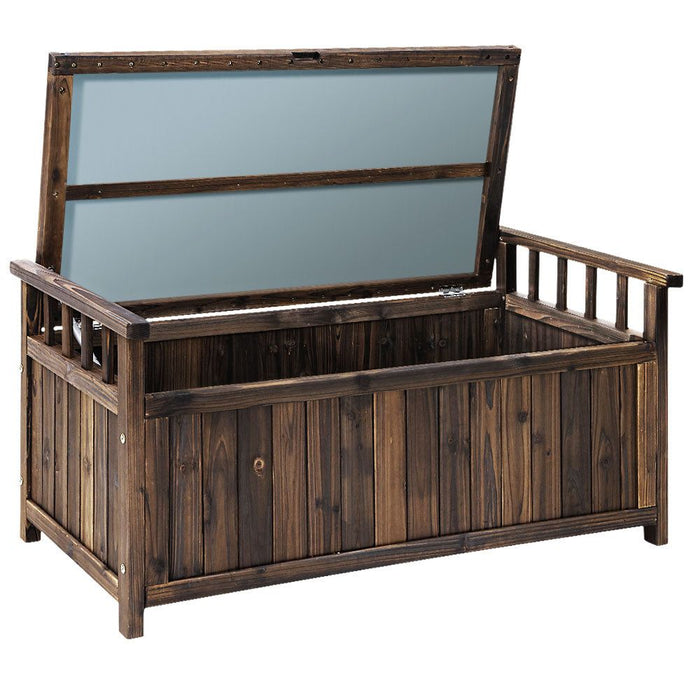 Gardeon Outdoor Storage Box Wooden Garden Bench Chest Toy Tool Sheds Furniture -Home Living Store - -  