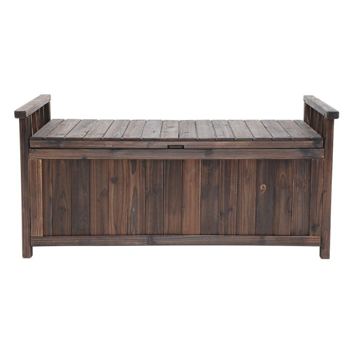 Gardeon Outdoor Storage Box Wooden Garden Bench Chest Toy Tool Sheds Furniture -Home Living Store - -  