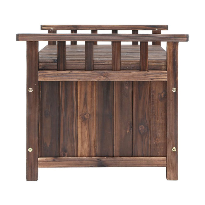 Gardeon Outdoor Storage Box Wooden Garden Bench Chest Toy Tool Sheds Furniture -Home Living Store - -  