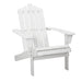 Gardeon Outdoor Sun Lounge Beach Chairs Table Setting Wooden Adirondack Patio - White -Home Living Store - -  