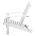 Gardeon Outdoor Sun Lounge Beach Chairs Table Setting Wooden Adirondack Patio - White -Home Living Store - -  