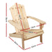 Gardeon Outdoor Sun Lounge Beach Chairs Table Setting Wooden Adirondack Patio Chair Light Wood Tone -Home Living Store - -  