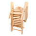 Gardeon Outdoor Sun Lounge Beach Chairs Table Setting Wooden Adirondack Patio Chair Natural -Home Living Store - -  