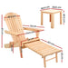 Gardeon Outdoor Sun Lounge Beach Chairs Table Setting Wooden Adirondack Patio Chair Natural -Home Living Store - -  