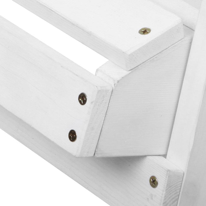 Gardeon Outdoor Sun Lounge Beach Chairs Table Setting Wooden Adirondack Patio Chair White -Home Living Store - -  