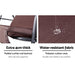 Gardeon Outdoor Swing Chair Garden Bench Furniture Canopy 3 Seater Brown -Home Living Store - -  