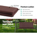 Gardeon Outdoor Swing Chair Garden Bench Furniture Canopy 3 Seater Brown -Home Living Store - -  