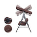 Gardeon Outdoor Swing Chair Garden Bench Furniture Canopy 3 Seater Brown -Home Living Store - -  