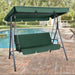Gardeon Outdoor Swing Chair Garden Bench Furniture Canopy 3 Seater Green -Home Living Store - -  