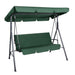Gardeon Outdoor Swing Chair Garden Bench Furniture Canopy 3 Seater Green -Home Living Store - -  