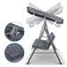 Gardeon Outdoor Swing Chair Garden Bench Furniture Canopy 3 Seater Grey -Home Living Store - -  