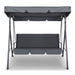 Gardeon Outdoor Swing Chair Garden Bench Furniture Canopy 3 Seater Grey -Home Living Store - -  