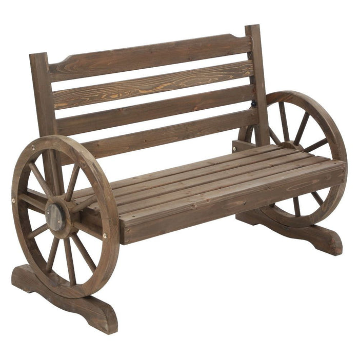 Gardeon Park Bench Wooden Wagon Chair Outdoor Garden Backyard Lounge Furniture -Home Living Store - -  