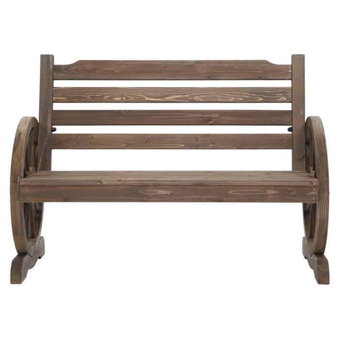 Gardeon Park Bench Wooden Wagon Chair Outdoor Garden Backyard Lounge Furniture -Home Living Store - -  
