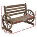 Gardeon Park Bench Wooden Wagon Chair Outdoor Garden Backyard Lounge Furniture -Home Living Store - -  