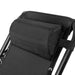 Gardeon Set of 2 Zero Gravity Chairs Reclining Outdoor Furniture Sun Lounge Folding Camping Lounger Black -Home Living Store - -  