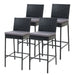 Gardeon Set of 4 Outdoor Bar Stools Dining Chairs Wicker Furniture -Home Living Store - -  