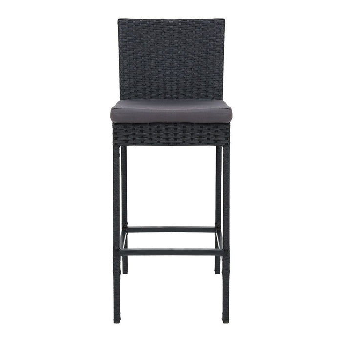 Gardeon Set of 4 Outdoor Bar Stools Dining Chairs Wicker Furniture -Home Living Store - -  