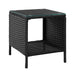 Gardeon Side Table Coffee Patio Outdoor Furniture Rattan Desk Indoor Garden Black -Home Living Store - -  