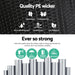 Gardeon Side Table Coffee Patio Outdoor Furniture Rattan Desk Indoor Garden Black -Home Living Store - -  