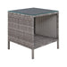 Gardeon Side Table Coffee Patio Outdoor Furniture Rattan Desk Indoor Garden Grey -Home Living Store - -  