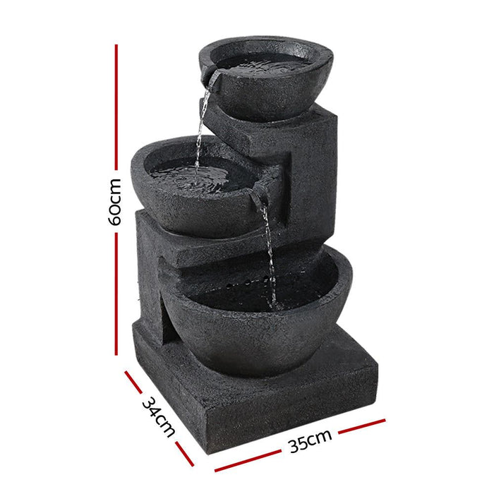 Gardeon Solar Fountain with LED Lights -Home Living Store - -  
