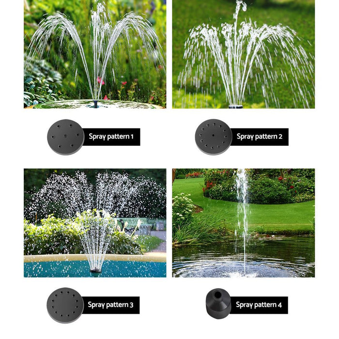 Gardeon Solar Pond Pump with Battery Kit Solar Powered Garden Water Fountain -Home Living Store - -  