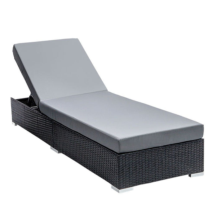 Gardeon Sun Lounge Outdoor Furniture Day Bed Wicker Rattan Garden Sofa -Home Living Store - -  