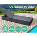 Gardeon Sun Lounge Outdoor Furniture Day Bed Wicker Rattan Garden Sofa -Home Living Store - -  