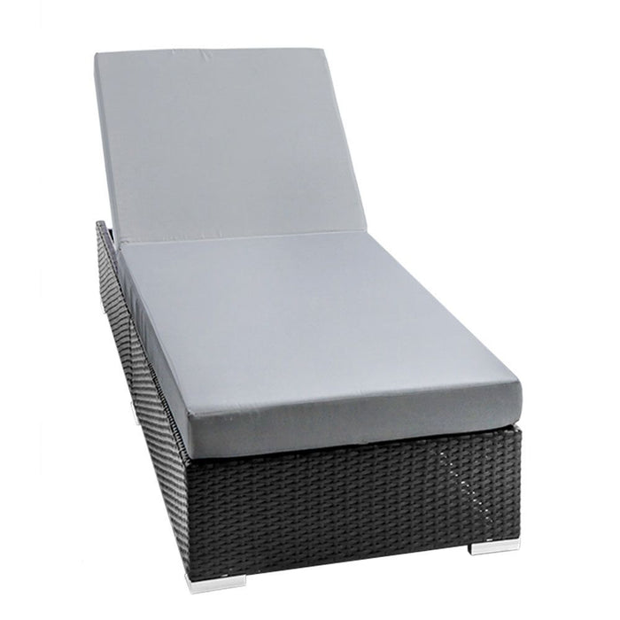 Gardeon Sun Lounge Outdoor Furniture Day Bed Wicker Rattan Garden Sofa -Home Living Store - -  
