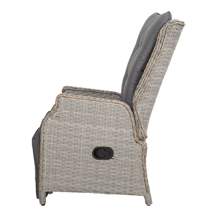 Gardeon Sun lounge Setting Recliner Chair Outdoor Furniture Patio Wicker Sofa -Home Living Store - -  