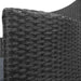 Gardeon Three Piece Bistro Wicker Outdoor Furniture Set Black -Home Living Store - -  