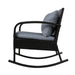 Gardeon Three Piece Outdoor Chair Rocking Set - Black -Home Living Store - -  