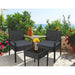 Gardeon Three Piece Outdoor Set - Black -Home Living Store - -  