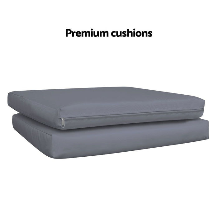 Gardeon Three Piece Outdoor Set - Black -Home Living Store - -  
