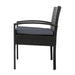 Gardeon Three Piece Outdoor Set - Black -Home Living Store - -  