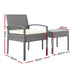 Gardeon Three Piece Outdoor Set - Grey -Home Living Store - -  