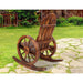 Gardeon Wagon Wheels Rocking Chair - Brown -Home Living Store - -  