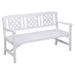 Gardeon Wooden Garden Bench 3 Seat Patio Furniture Timber Outdoor Lounge Chair White -Home Living Store - -  