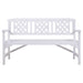 Gardeon Wooden Garden Bench 3 Seat Patio Furniture Timber Outdoor Lounge Chair White -Home Living Store - -  