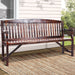 Gardeon Wooden Garden Bench Chair Natural Outdoor Furniture Décor Patio Deck 3 Seater -Home Living Store - -  