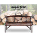 Gardeon Wooden Garden Bench Chair Natural Outdoor Furniture Décor Patio Deck 3 Seater -Home Living Store - -  