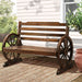 Gardeon Wooden Garden Bench Seat Outdoor Furniture Wagon Chair Patio Lounge -Home Living Store - -  