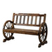 Gardeon Wooden Wagon Wheel Chair -Home Living Store - -  
