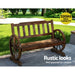 Gardeon Wooden Wagon Wheel Chair -Home Living Store - -  