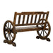 Gardeon Wooden Wagon Wheel Chair -Home Living Store - -  