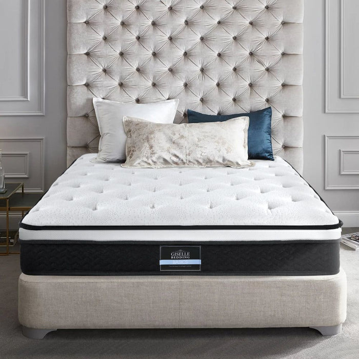 Giselle Bedding 21cm Mattress Euro Top Queen -Home Living Store - -  
