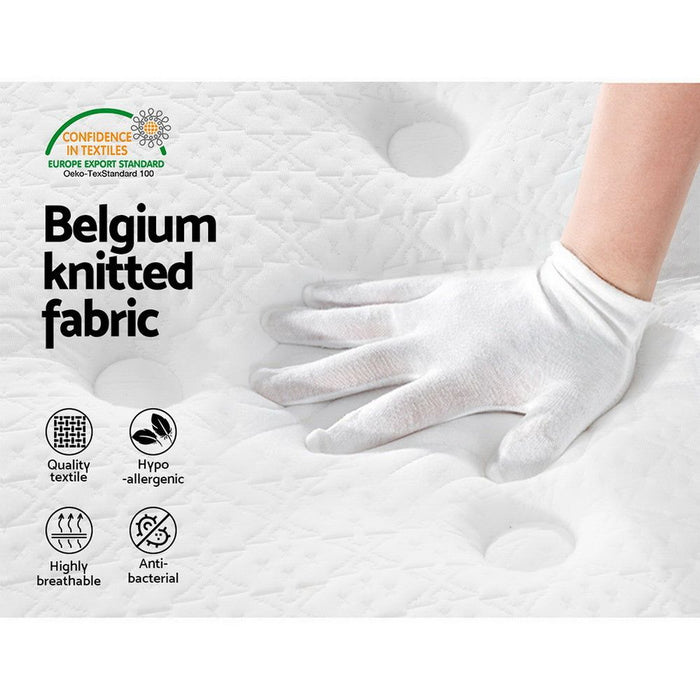 Giselle Bedding 21cm Mattress Euro Top Queen -Home Living Store - -  