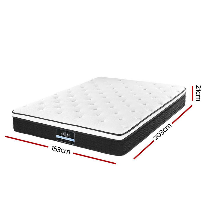 Giselle Bedding 21cm Mattress Euro Top Queen -Home Living Store - -  