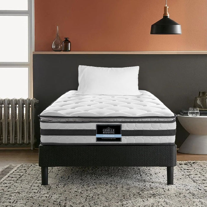 Giselle Bedding 21cm Mattress Pillow Top Single -Home Living Store - -  